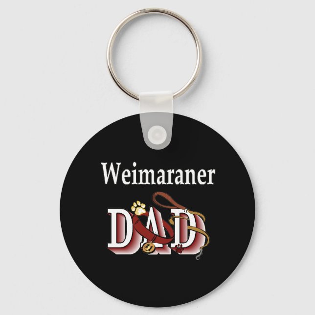 Llavero weimaraner dad Keychain (Anverso)