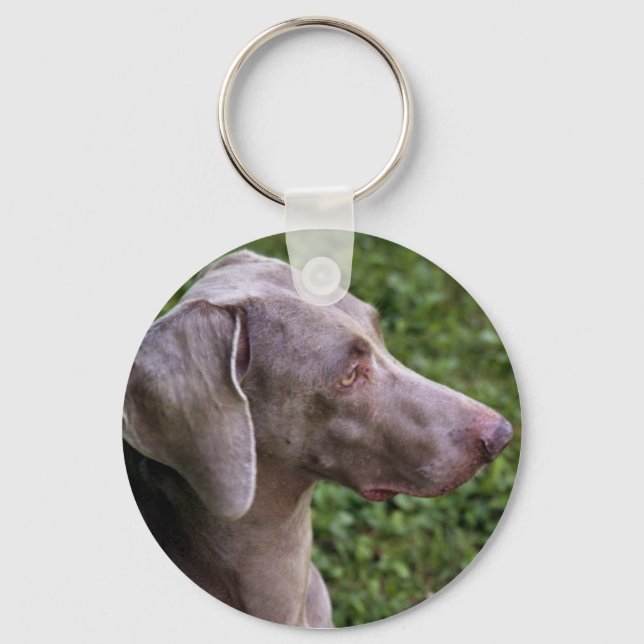 Llavero Weimaraner Keychain (Anverso)