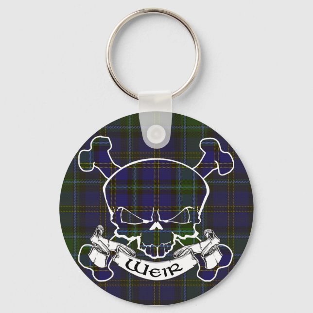 Llavero Weir Tartan Skull (Anverso)