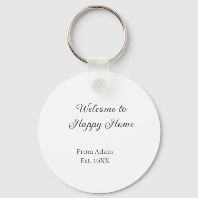 Llavero Welcome to home real estate house inauguration est (Anverso)