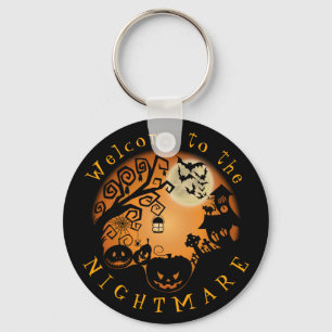 Llavero Welcome to the Nightmare Halloween Pumpkin Custom