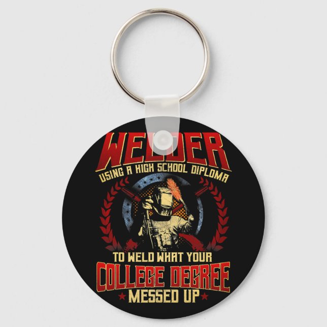 Llavero Welder Gifts Funny Sayings Fabricator de soldadura (Anverso)