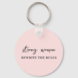 Llavero Well Behaved Women | Pink Feminist Quote Keychain