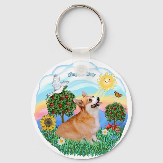 Llavero Welsh Corgi (Pembroke 7b) (Anverso)