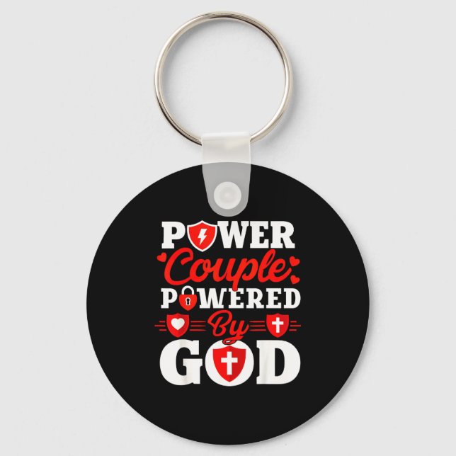 Llavero Wer Couple Wered By God Christian Couples Matching (Anverso)