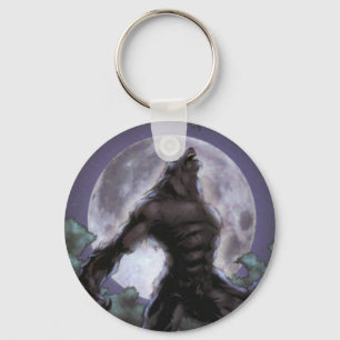 Llavero Werewolf Howling En La Luna