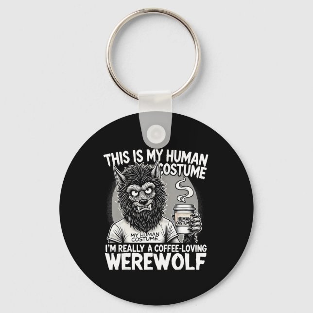 Llavero Werewolf Human Costume Funny Hallowe (Anverso)
