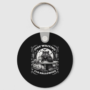 Llavero Werewolf Solamente Espera Por Halloween Spooky Sca