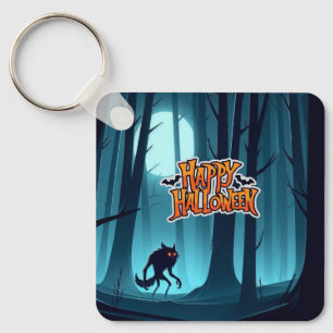 Llavero Werewolf y calabazas de Halloween