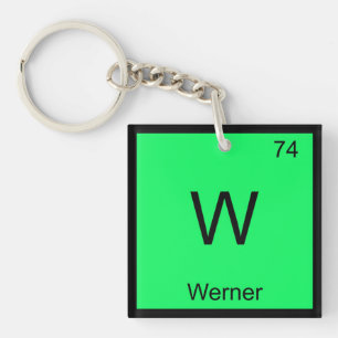 Llavero Werner Nombre Química Elemento Tabla Periódica