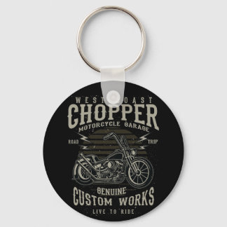 Llavero West Coast Chopper Motorcycle Garage en vivo