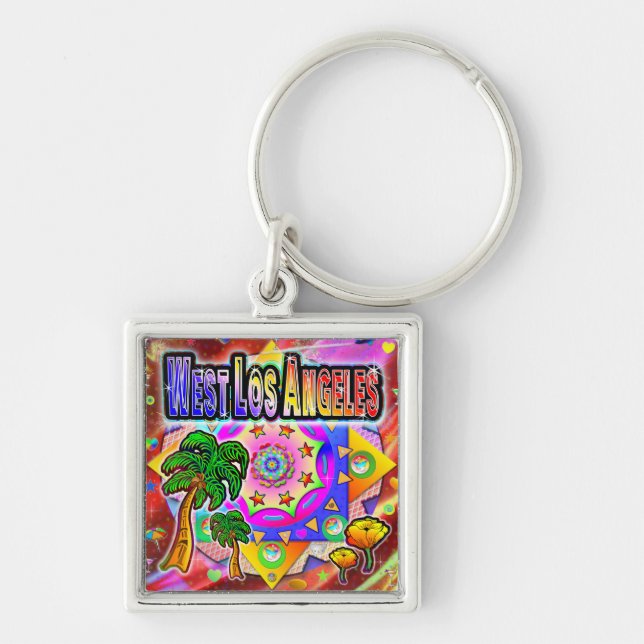 Llavero West Los Angeles Tropical Friends Keychain (Frente)