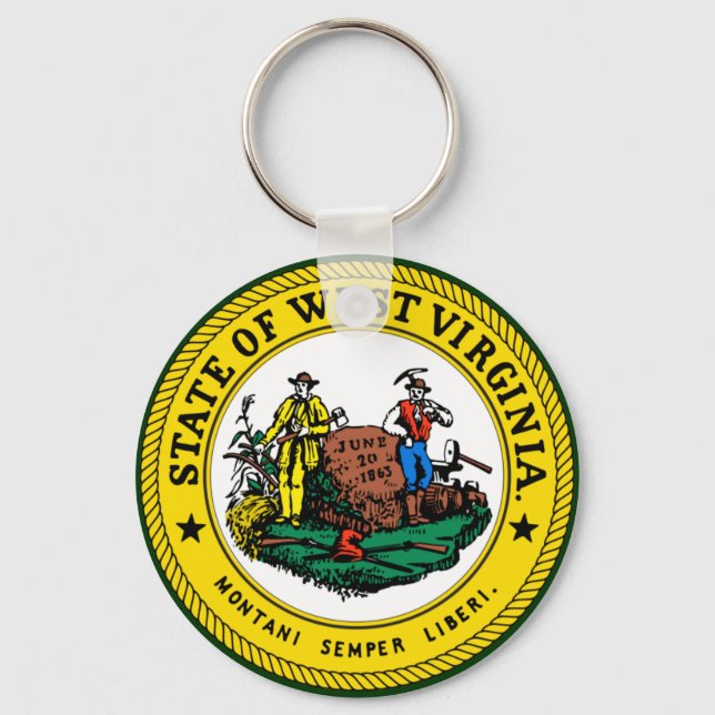 Llavero West Virginia Seal Keychain (Anverso)