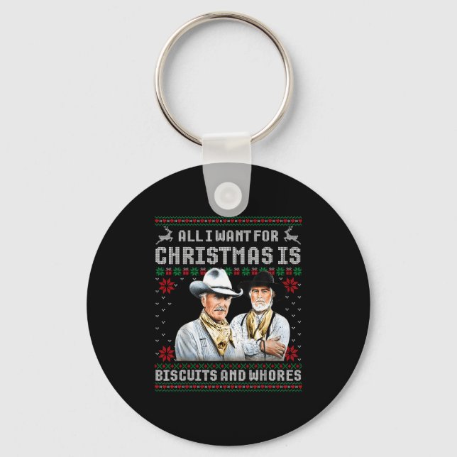 Llavero Western Biscuits And S Christmas Quote Retro  (Anverso)