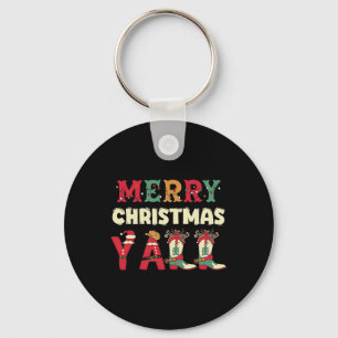 Llavero Western Cowboy Howdy Merry Christmas Yall Cowgirl