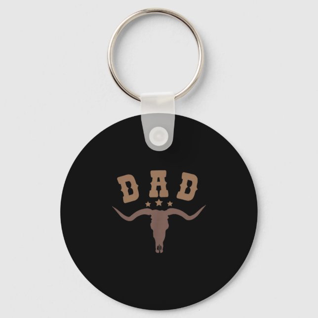 Llavero Western Dad First Second Birthday Cowboy Family Ma (Anverso)