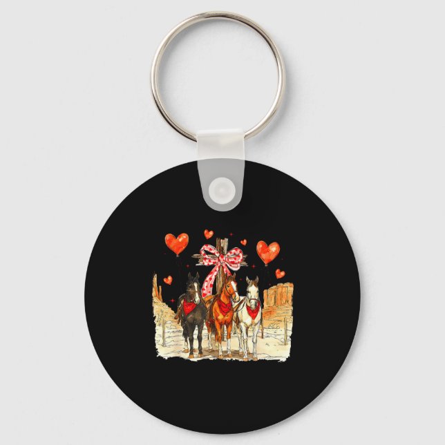 Llavero Western Horse Valentine Funny Western Valentines D (Anverso)