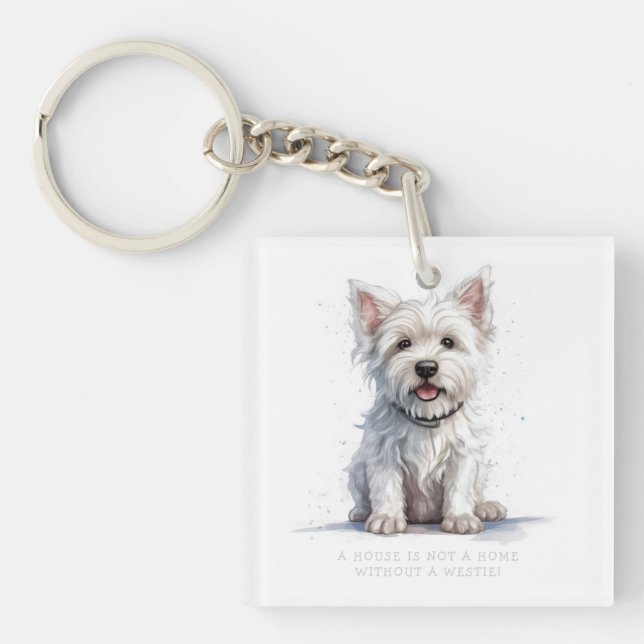 Llavero Westie Cheeky Cute Personalizado (Frente)