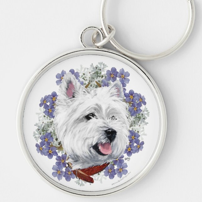 Llavero Westie No Me Olvides (Frente)