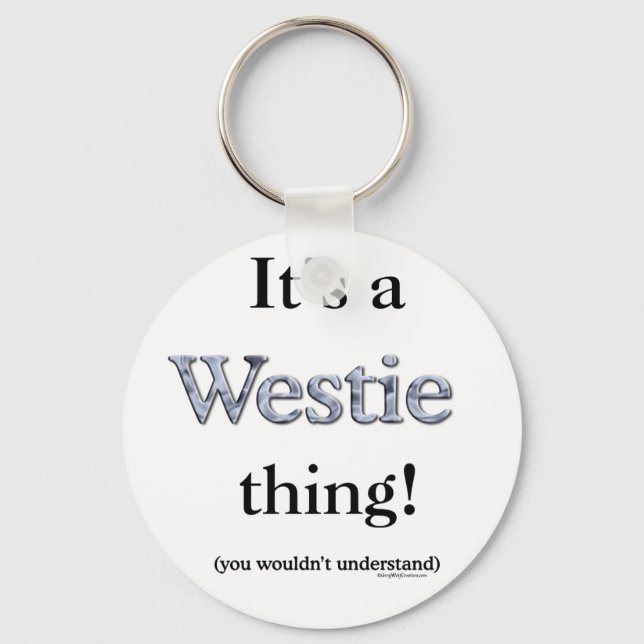 Llavero Westie Thing (Anverso)