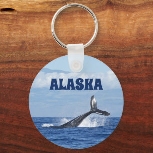 Llavero Whale Tail Alaska Keychain Gift