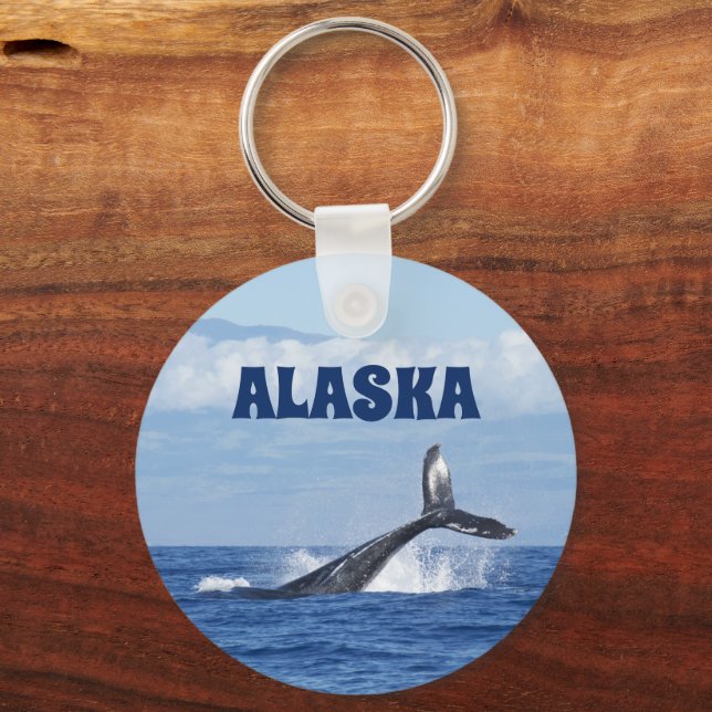 Llavero Whale Tail Alaska Keychain Gift (Anverso)
