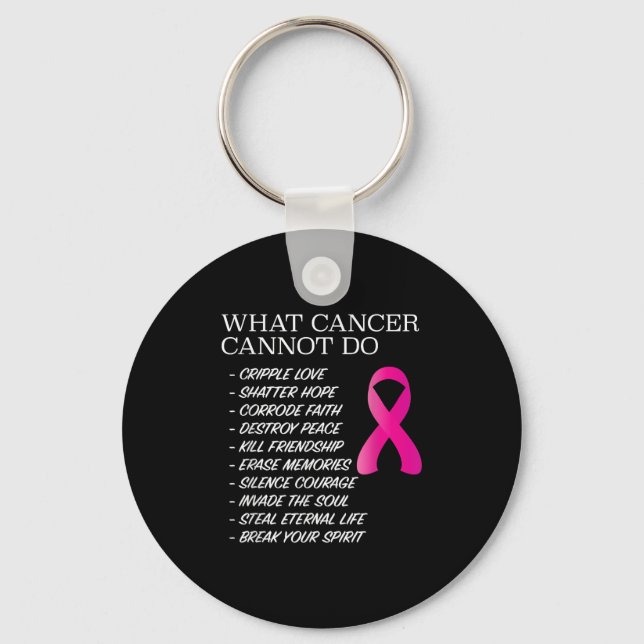 Llavero What Cancer Cannot Do - _ Awareness - Insration  (Anverso)