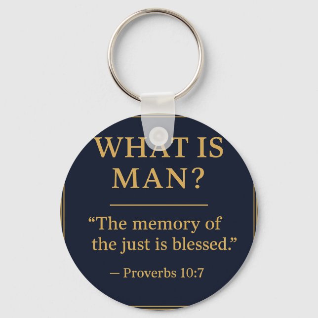 Llavero WHAT IS MAN – Bro Scott Memorial Acrylic Keychain (Anverso)