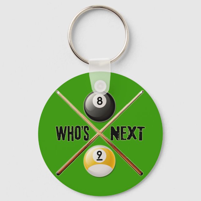 Llavero Whats Next 8 and 9 Ball (Anverso)