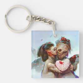 Llavero Whimsical Alien Romance