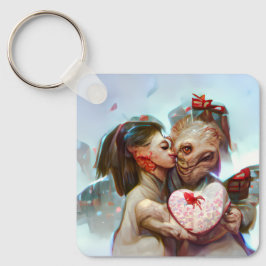Llavero Whimsical Alien Romance