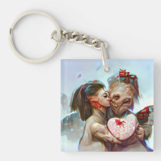 Llavero Whimsical Alien Romance