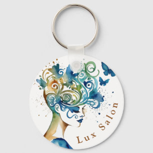 Llavero Whimsical Beauty Personalizado Salon Keychain