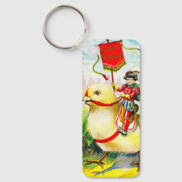 Llavero Whimsical Easter Greetings: Sobre el polluelo giga