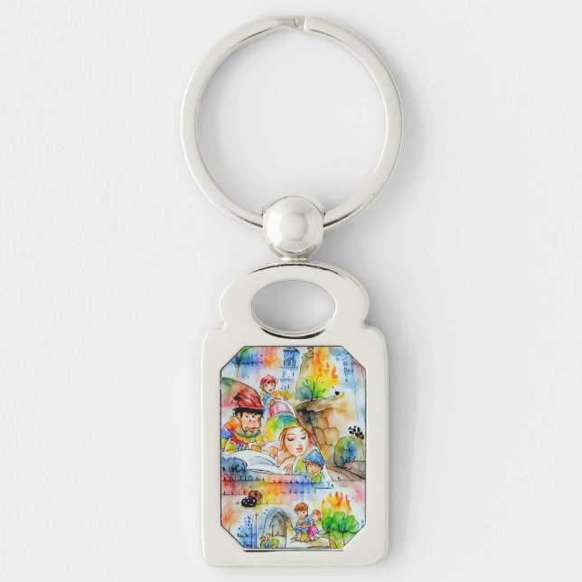 Llavero Whimsical Fairy Tale Ilustracion (Anverso)