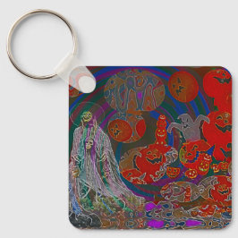 Llavero Whimsical Halloween Dreams