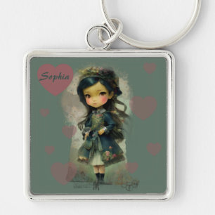 Llavero Whimsical Kawaii Fairy Tale Chica