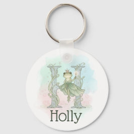 Llavero Whimsical Monogram Letter H