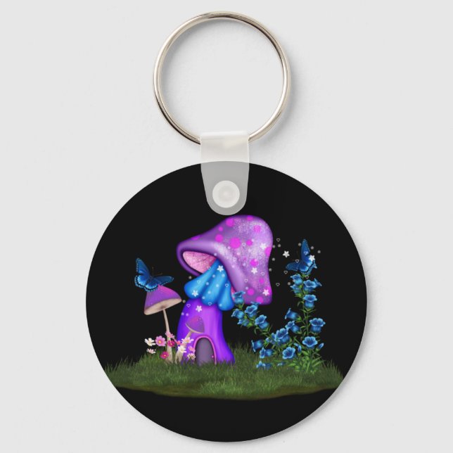 Llavero Whimsical Mushroom (Anverso)