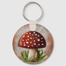 Llavero Whimsical Mushroom & Fungi Motif – Nature-Inspired