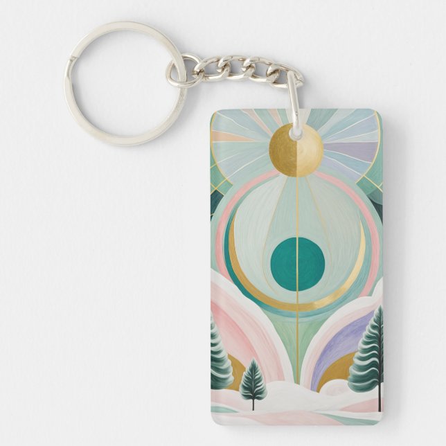 Llavero Whimsical Winter Dreamscape (Frente)