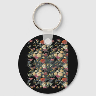 Llavero Whimsigoth Vieja Clase de Pintura de Aceite Floral
