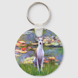 Llavero Whippet (marrón-blanco) - Lirios 2