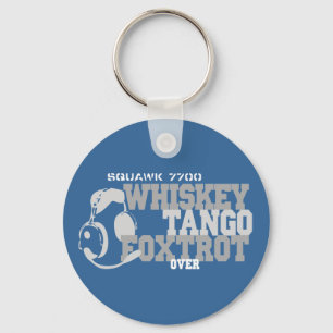 Llavero Whiskey Tango Foxtrot - Humor de aviación