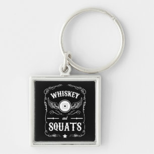 Llavero Whiskey y Squats - Motivación por "Levantamiento d