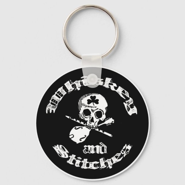 Llavero Whiskey y Stitches Key chain (Anverso)