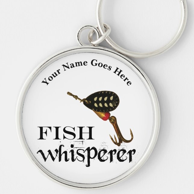Llavero Whisperer de pescado personalizado (Frente)