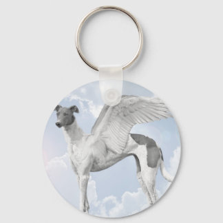 Llavero White Angel Greyhound
