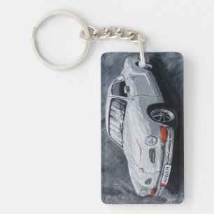 Llavero White Karmann Ghia Keychain