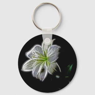 Llavero White lily flower nature beauty